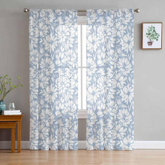 Abstract Compass Sailing Sail Curtain For Living Room Bedroom Kitchen Window Tulle Curtains Home
