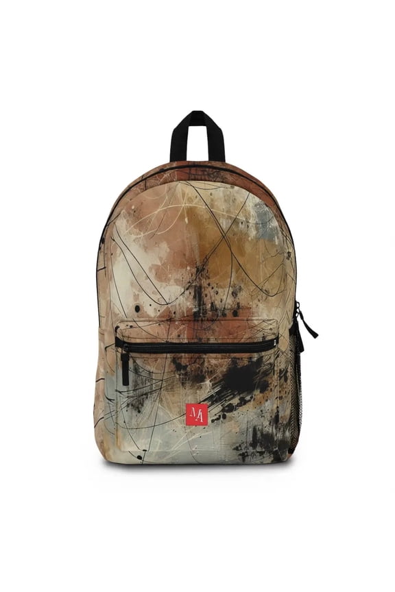 Abstract Composition in Warm Tones - Backpack