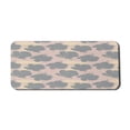 thumbnail image 1 of Abstract Computer Mouse Pad, Marble Leaf Silhouettes with Grunge Strokes Repetitive Pattern Art, Rectangle Non-Slip Rubber Mousepad X-Large, 35" x 15" Gaming Size, Pale Salmon Beige, by Ambesonne, 1 of 2