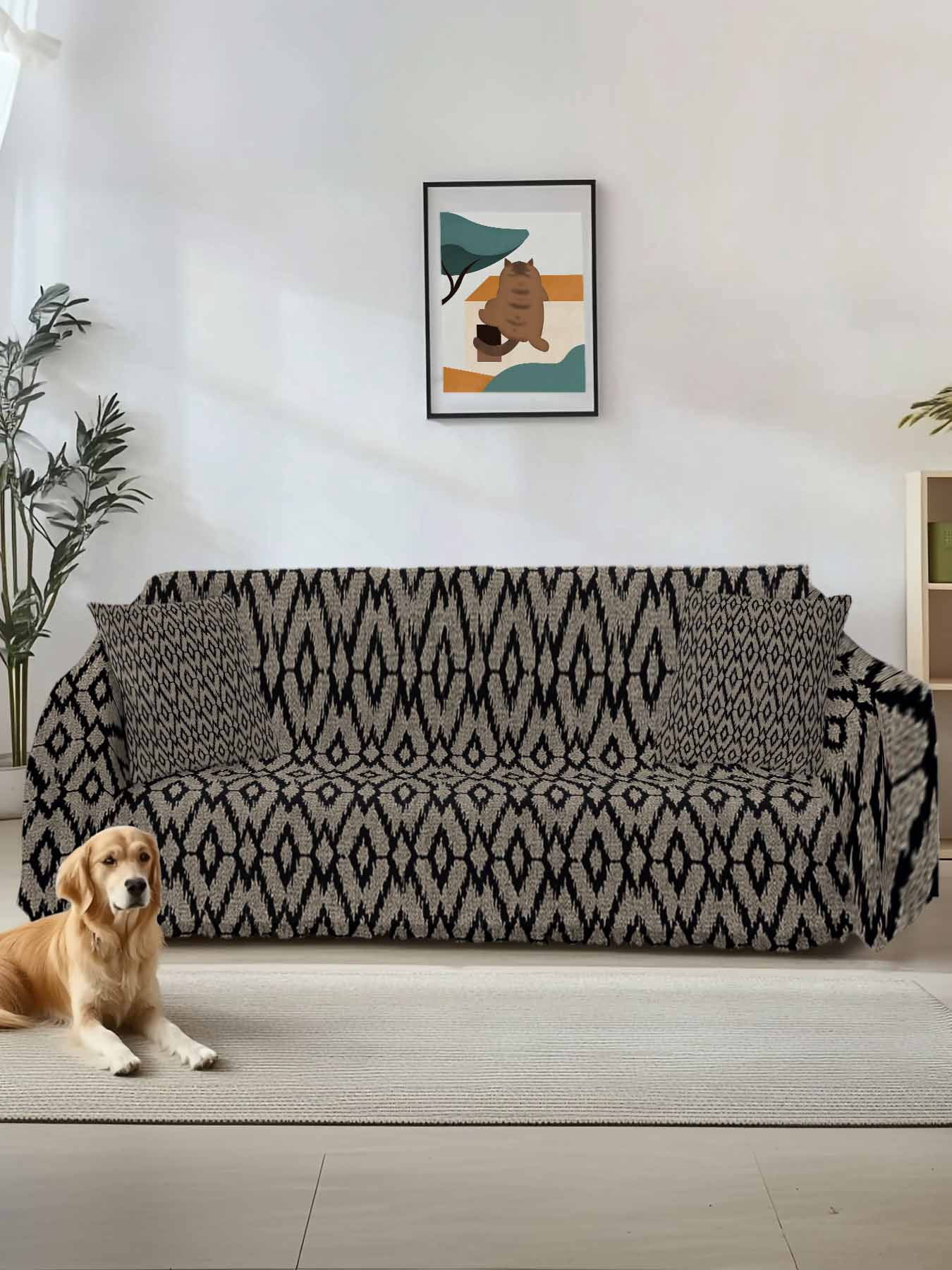 Abstract Contemporary, Couch Cover Sofa Covers 3 Cushion Sectional