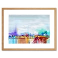 thumbnail image 1 of Abstract Contemporary Landscape Art Print Framed Poster Wall Decor 9x7 inch, 1 of 5
