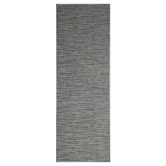 Abstract Contemporary Stripes Modern Plush Two Tone High Low Pattern Rug Carpet| Pet & Kids Friendly| Great for Events Wedding | Made in USA - Easy Fit Dark Grey, 3' x 50' Area Rug