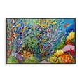 thumbnail image 1 of Stupell Industries Abstract Coral Reef Life Black Framed Giclee Art, design by Estelle Grengs, 16 x 24, 1 of 8