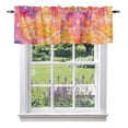 Abstract Cosmos Valances for Windows, Clouds Star Pink Orange Dreamlike ...