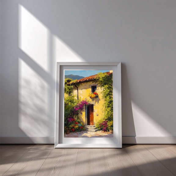 Abstract Country Style Floral Canvas Painting Modern Wall Art Pictures for Living Room Bedroom Decoration Canvas Pictures Poster Frameless