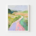 thumbnail image 1 of Abstract Countryside Pastel Landscape Art Print, Unframed Canvas Size 24x36, 1 of 4