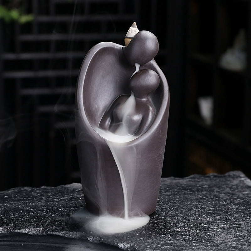 Abstract Couple Backflow Incense Burner Creative Tea Ceremony Home Teahouse Incense Holder Office Decoration Crafts