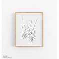 thumbnail image 1 of Abstract Couple Line Art Print, Romantic Anniversary Gift Home Decor #1782, 8x12 UNFRAMED, 1 of 3