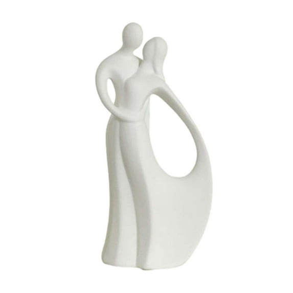 Abstract Couple Statue Minimalist Hugging Decorative Ornament Nordic Sculpture Lover for Bookshelf Table Cafe Office A