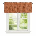 thumbnail image 1 of Abstract Cowboy Horse Window Valance for Kitchen, Vintage Orange Background Western Rod Pocket Short Curtain for Small Windows, Light Filtering Decorative Valance, 60 x 14 Inch, 1 Panel, 1 of 9