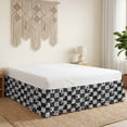 Abstract Cowhide Patchwork Bed Skirt Bed Skirts Queen Size 18 Inch Drop ...
