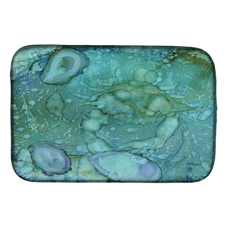 Abstract Crabs and Oysters Dish Drying Mat