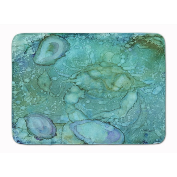 Abstract Crabs and Oysters Machine Washable Memory Foam Mat