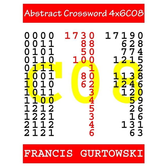 Abstract Crossword 4x6C08 Paperback 1546921095 9781546921097 Mr Francis Gurtowski