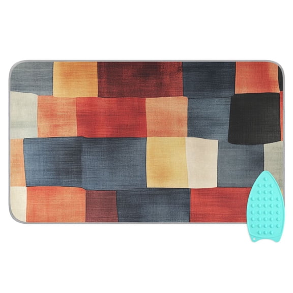 Abstract Cube Art Ironing Mat Blanket for Table Top Travel Portable Ironing Board Pad 47.2x27.6 Inch