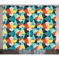 thumbnail image 1 of Ambesonne Abstract Curtains 2 Panel Set, Colorful Fractal, 108" x 90", Multicolor, 1 of 3