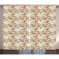 thumbnail image 1 of Ambesonne Abstract Curtains 2 Panel Set, Tulip Images, 108" x 84", Multicolor, 1 of 3