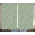thumbnail image 1 of Ambesonne Abstract Curtains 2 Panel Set, Celtic Art Tribal, 108" x 90", Sage Green Green, 1 of 3