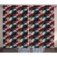thumbnail image 1 of Ambesonne Abstract Curtains 2 Panel Set, Vibrant Traditional, 108" x 108", Multicolor, 1 of 3