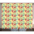 thumbnail image 1 of Ambesonne Abstract Curtains 2 Panel Set, Colorful Shapes Print, 108" x 84", Multicolor, 1 of 3