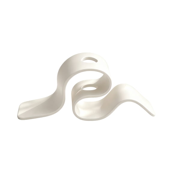 Abstract Curved Wave Plastic Vase Modern Irregular Shape Tabletop Flower Vessel 7.87x3.14x2.36in Hollow Desktop Centerpiece