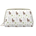 thumbnail image 1 of Abstract Cute Alpaca Cactus Makeup Bag, Leather Waterproof Travel Toiletry Bag, Large Capacity Cosmetic Bag Make up Bags Organizer fro Travel Size Toiletries Women Girls, 1 of 4