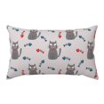 Abstract Cute Cat And Fish Bones Pillow Cases Standard Size, Soft
