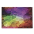 thumbnail image 1 of Abstract Cutting Board, Colorful Geometric Shapes Triangular Polygons Creative Surreal Print, Decorative Tempered Glass Cutting and Serving Board, Large Size, Multicolor, by Ambesonne, 1 of 5
