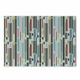 thumbnail image 1 of Abstract Cutting Board, Colorful Graphic Pattern of Various Stripes Vintage Creative Composition Grungy, Decorative Tempered Glass Cutting and Serving Board, Small Size, Multicolor, by Ambesonne, 1 of 1