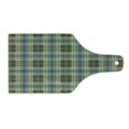 thumbnail image 1 of Abstract Cutting Board, Dark Toned Checkered Motif English Geometric Folk Textured Design, Decorative Tempered Glass Cutting and Serving Board, Wine Bottle Shape, Slate Blue Blue Grey, by Ambesonne, 1 of 1