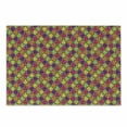 thumbnail image 1 of Abstract Cutting Board, Funky Modern Colorful Diamond Shapes with Bicolor Stripes Retro Style Pattern, Decorative Tempered Glass Cutting and Serving Board, Small Size, Multicolor, by Ambesonne, 1 of 1