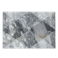 thumbnail image 1 of Abstract Cutting Board, Geometric Diamond Shaped Grunge Granite Rock Facet Forms Ceramic Abstract Print, Decorative Tempered Glass Cutting and Serving Board, Large Size, Pale Grey, by Ambesonne, 1 of 1