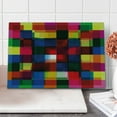 thumbnail image 1 of Abstract Cutting Board, Halftoned Colorful Mosaic Pattern Squares Digital Like Effect Tile Grid Print, Decorative Tempered Glass Cutting and Serving Board, Large Size, Multicolor, by Ambesonne, 1 of 1