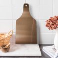 thumbnail image 1 of Abstract Cutting Board, Indusrial Plate Facade Illustration Tough Construction Element Modern, Tempered Glass Cutting and Serving Board, Wine Bottle Shape, Pale Coral Chocolate, by Ambesonne, 1 of 5