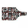 thumbnail image 1 of Abstract Cutting Board, Minimalist Geometric Retro Rectangle Forms Nostalgia Art Print, Tempered Glass Cutting and Serving Board, Wine Bottle Shape, Vermilion and Charcoal Grey, by Ambesonne, 1 of 1