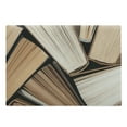 thumbnail image 1 of Abstract Cutting Board, Pile of Old Books Research Reading Library Literature Theme Picture, Decorative Tempered Glass Cutting and Serving Board, Large Size, Brown Beige, by Ambesonne, 1 of 5