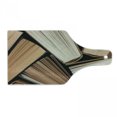 thumbnail image 1 of Abstract Cutting Board, Pile of Old Books Research Reading Library Literature Theme Picture, Decorative Tempered Glass Cutting and Serving Board, Wine Bottle Shape, Brown Beige, by Ambesonne, 1 of 1