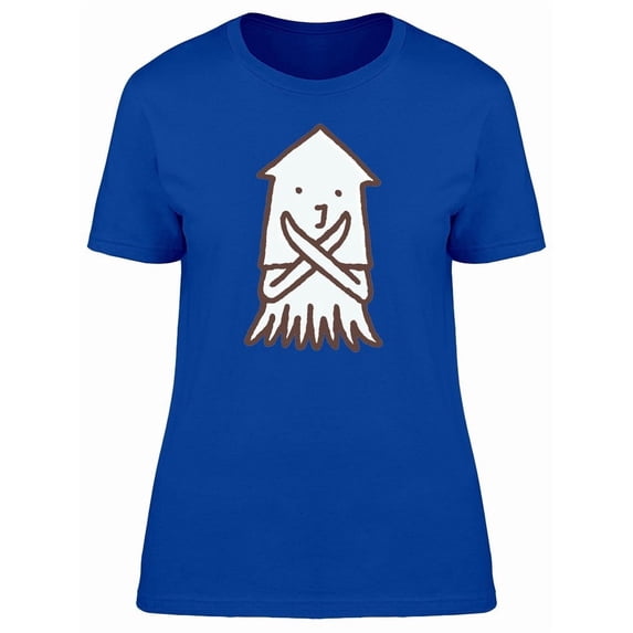 Abstract Cuttlefish Doodle Tee Women's -Image by Shutterstock