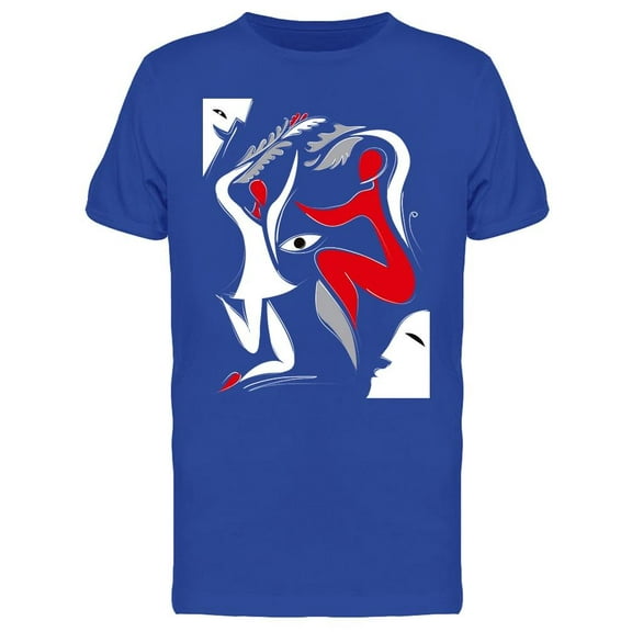 Abstract Dance Artwork T-Shirt Men -Image by Shutterstock, Male Small