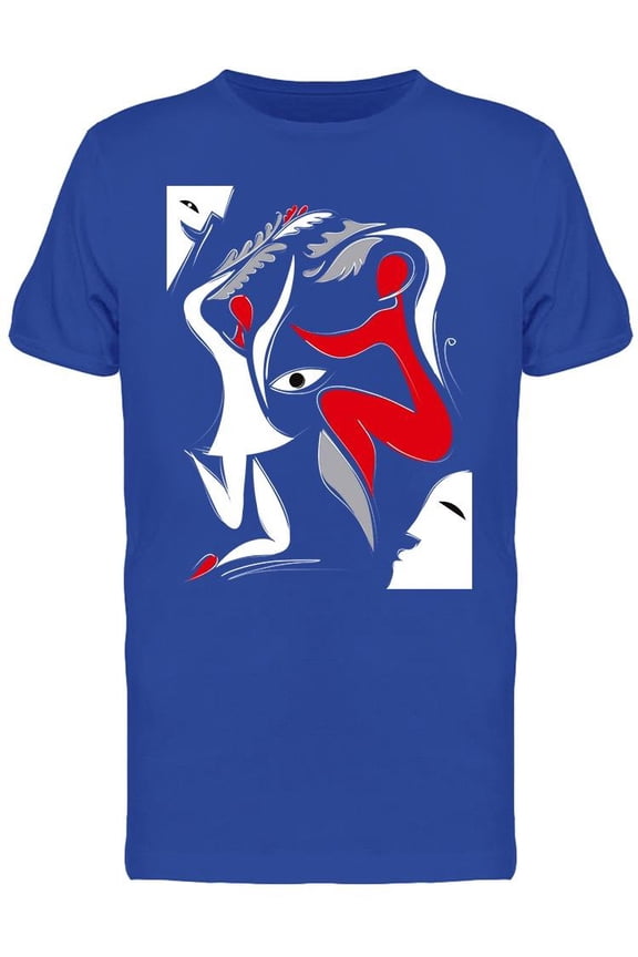 Abstract Dance Artwork T-Shirt Men -Image by Shutterstock, Male Small