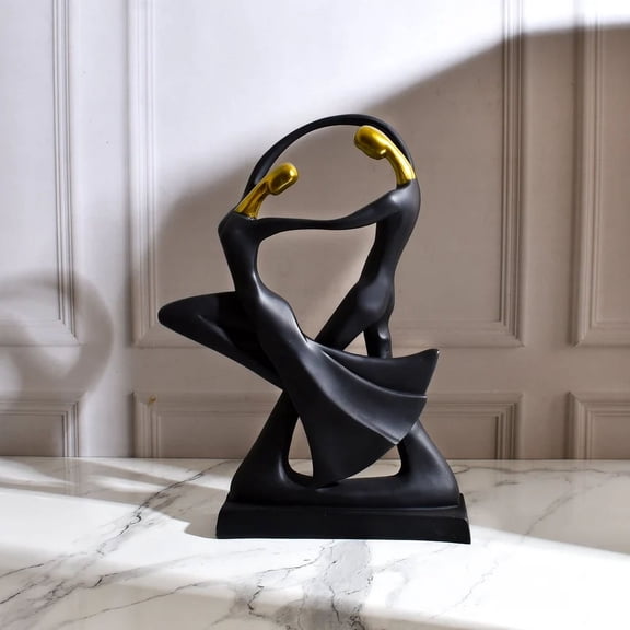 Abstract Dancing Couple Statues, Unique Bookcase Decor, Home decor , farmhouse Style Ornaments, Romantic Wedding Gift