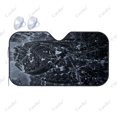 thumbnail interactive-video image 1 of Universal Car Windshield Sun Shade - Foldable UV Protector, 130x60cm, Fits Front/Rear 1 of 3