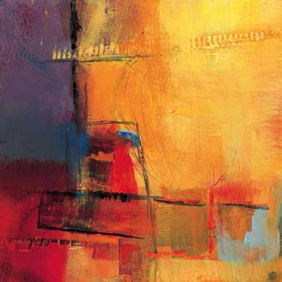 Abstract Day Canvas Art - Bea Danckaert (24 x 24)