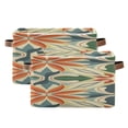 thumbnail image 1 of Abstract Decorative Digital Patterns Square Storage Bins with Handles Collapsible Containing Box 2 Packs, 1 of 9