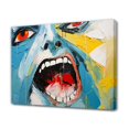 thumbnail image 1 of Abstract Decorative Painting Of Human Face Framed Gallery Poster Decorative Painting Canvas Wall Art Living Room Posters Bedroom Painting,Frame-style,16x24inch(40x60cm), 1 of 8