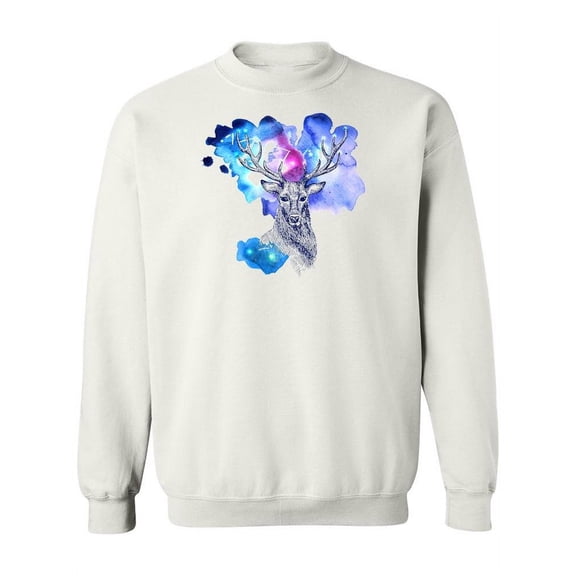 Abstract Deer Impression Sweatshirt Women -Image by Shutterstock, Female Medium