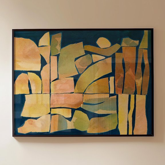 Abstract Desert Landscape Wall Art Print
