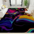 thumbnail image 1 of Abstract Design Area Rugs, Psychedelic Vision Multicolor Color Decor Rug Soft Non-Slip Non-Shedding Washable Home Decor Carpet For Bathroom Bedroom Living Room 4 x 5ft, 1 of 6