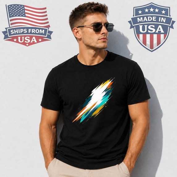 Abstract Diagonal Brush Stroke Graphic T-Shirt Modern Art - Walmart.com