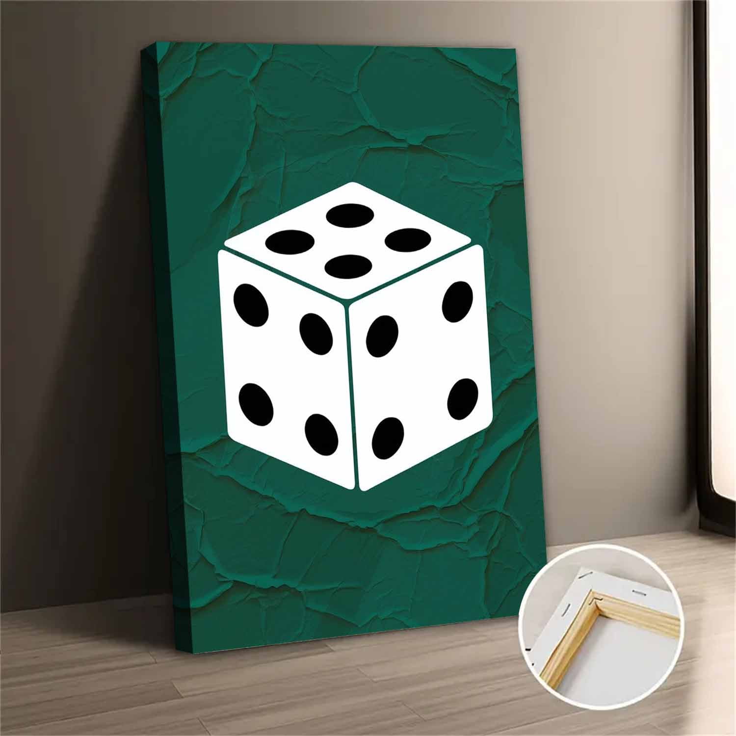 Abstract Dice Canvas Wall Art Print Modern Home Decor - Walmart.com